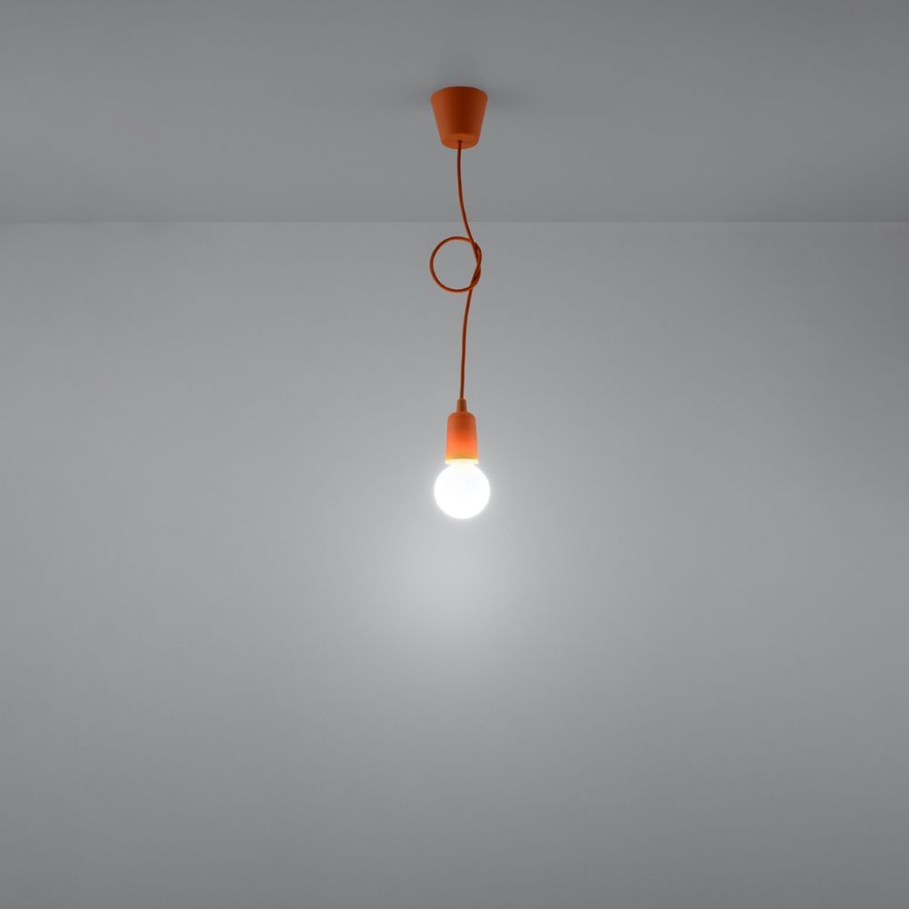 Pendant lamp PVC Diego modern Design E27 - SILVIONIX