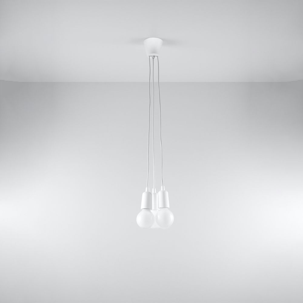 Pendant lamp PVC Diego modern Design E27 - SILVIONIX