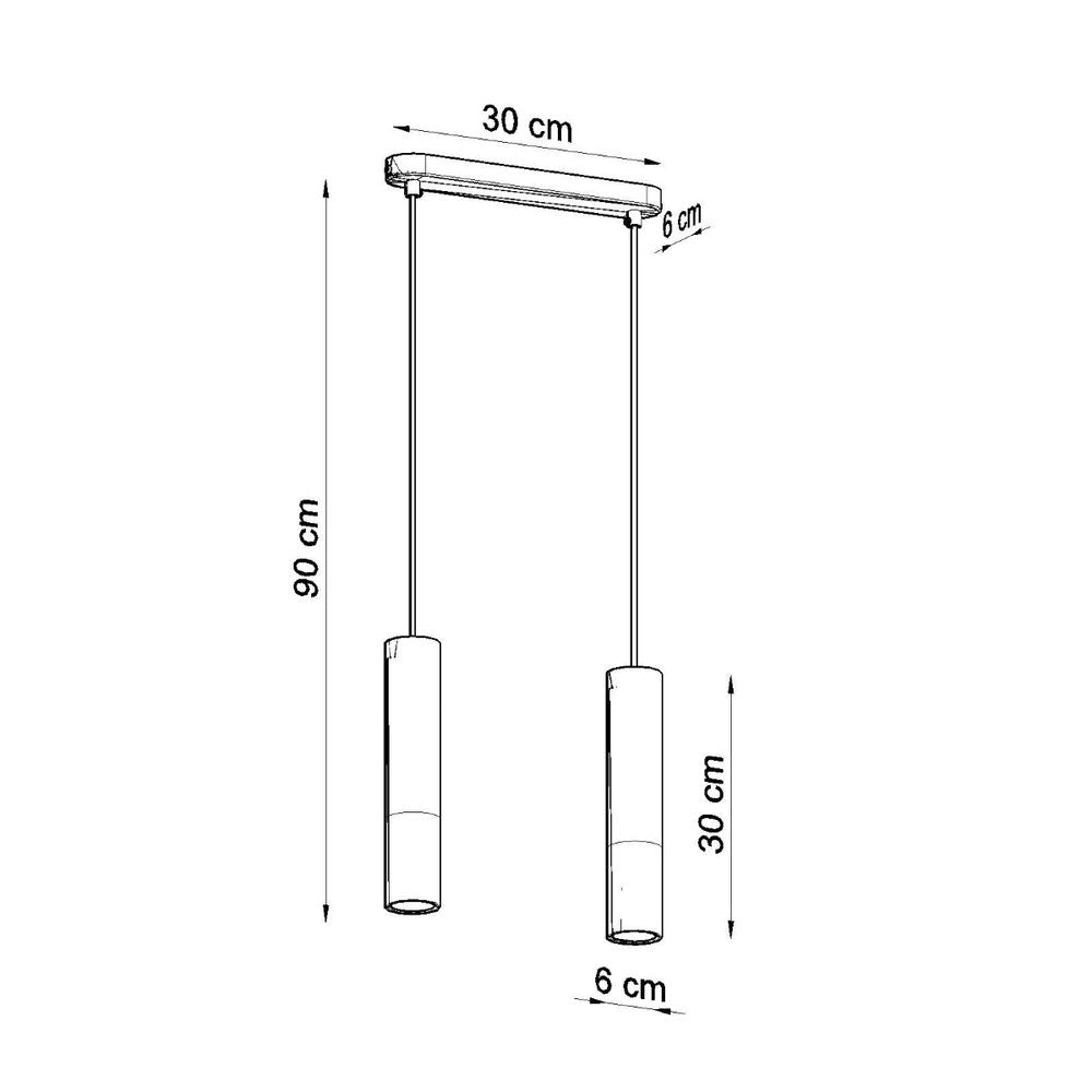 Pendant lamp Steel, concrete Borgio modern Design GU10 - SILVIONIX