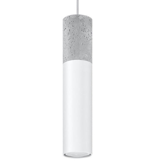 Pendant lamp Steel, concrete Borgio modern Design GU10 - SILVIONIX