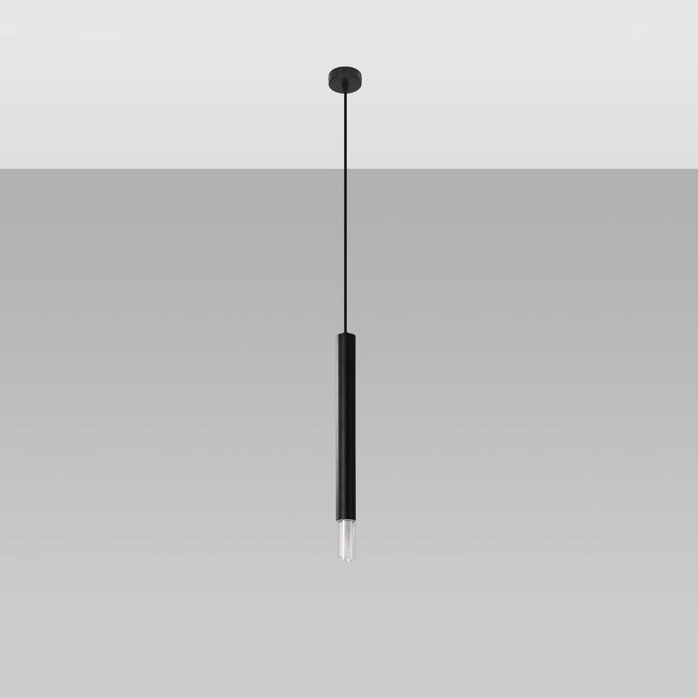 Pendant lamp steel, glass Wezyr modern Design G9 - SILVIONIX