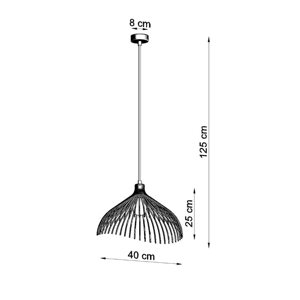 Pendant lamp steel Umb industrial Design E27 - SILVIONIX