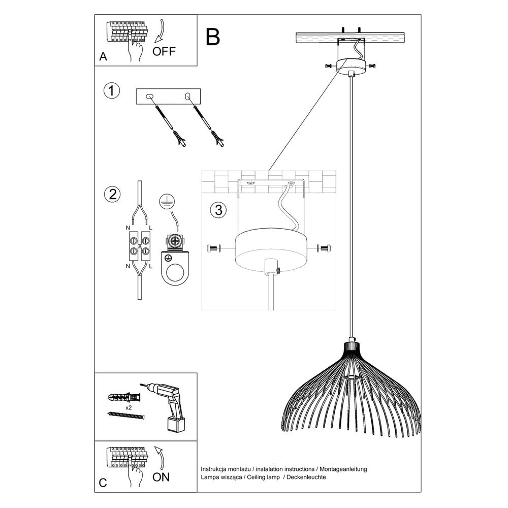 Pendant lamp steel Umb industrial Design E27 - SILVIONIX