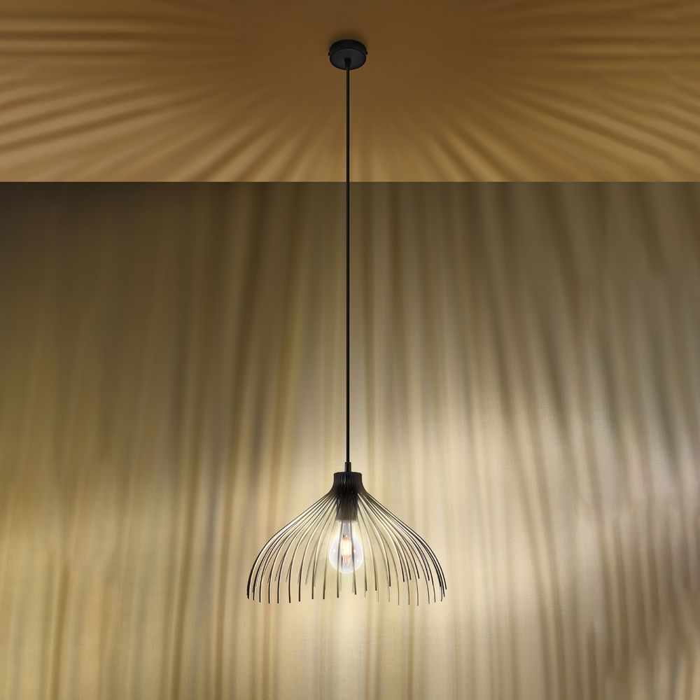 Pendant lamp steel Umb industrial Design E27 - SILVIONIX