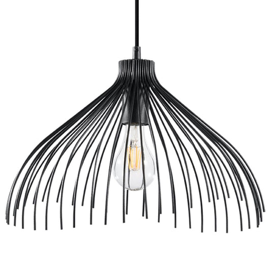 Pendant lamp steel Umb industrial Design E27 - SILVIONIX