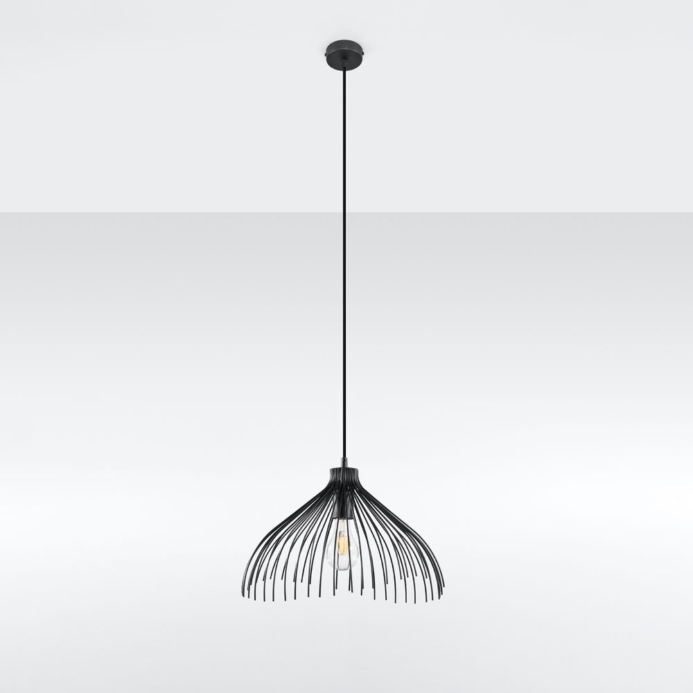 Pendant lamp steel Umb industrial Design E27 - SILVIONIX