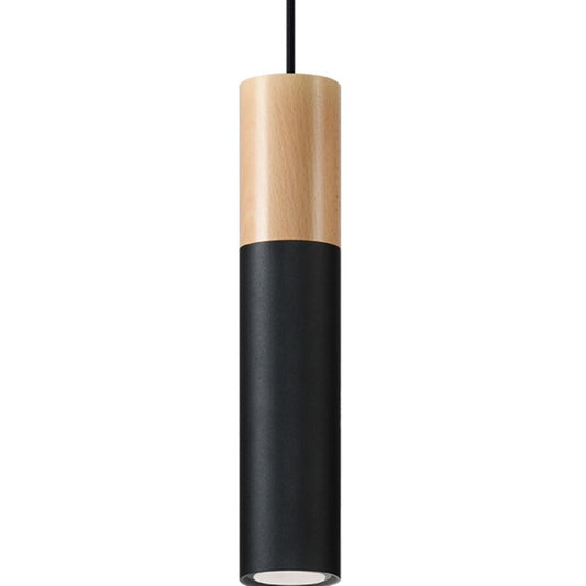 Pendant lamp steel, wood Pablo modern Design GU10 - SILVIONIX