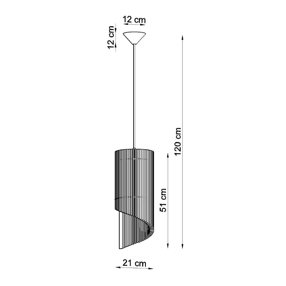 Pendant lamp wood Alexia Scandinavian Design E27 - SILVIONIX