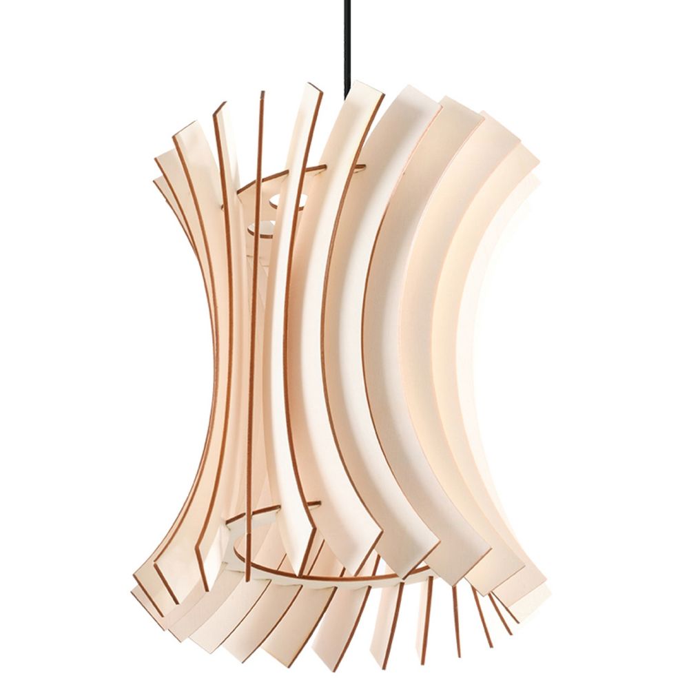 Pendant lamp wood Oriana Scandinavian Design E27 - SILVIONIX