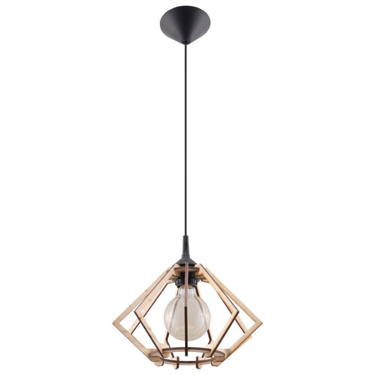 Pendant lamp wood Pompelmo Scandinavian Design E27 - SILVIONIX