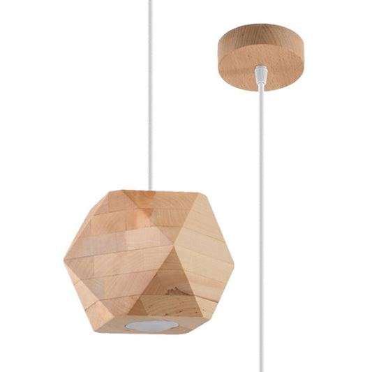 Pendant lamp wood Woody Scandinavian Design GU10 - SILVIONIX