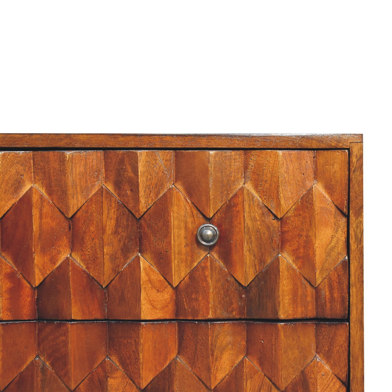 Pineapple Chestnut Carved Chest - SILVIONIX