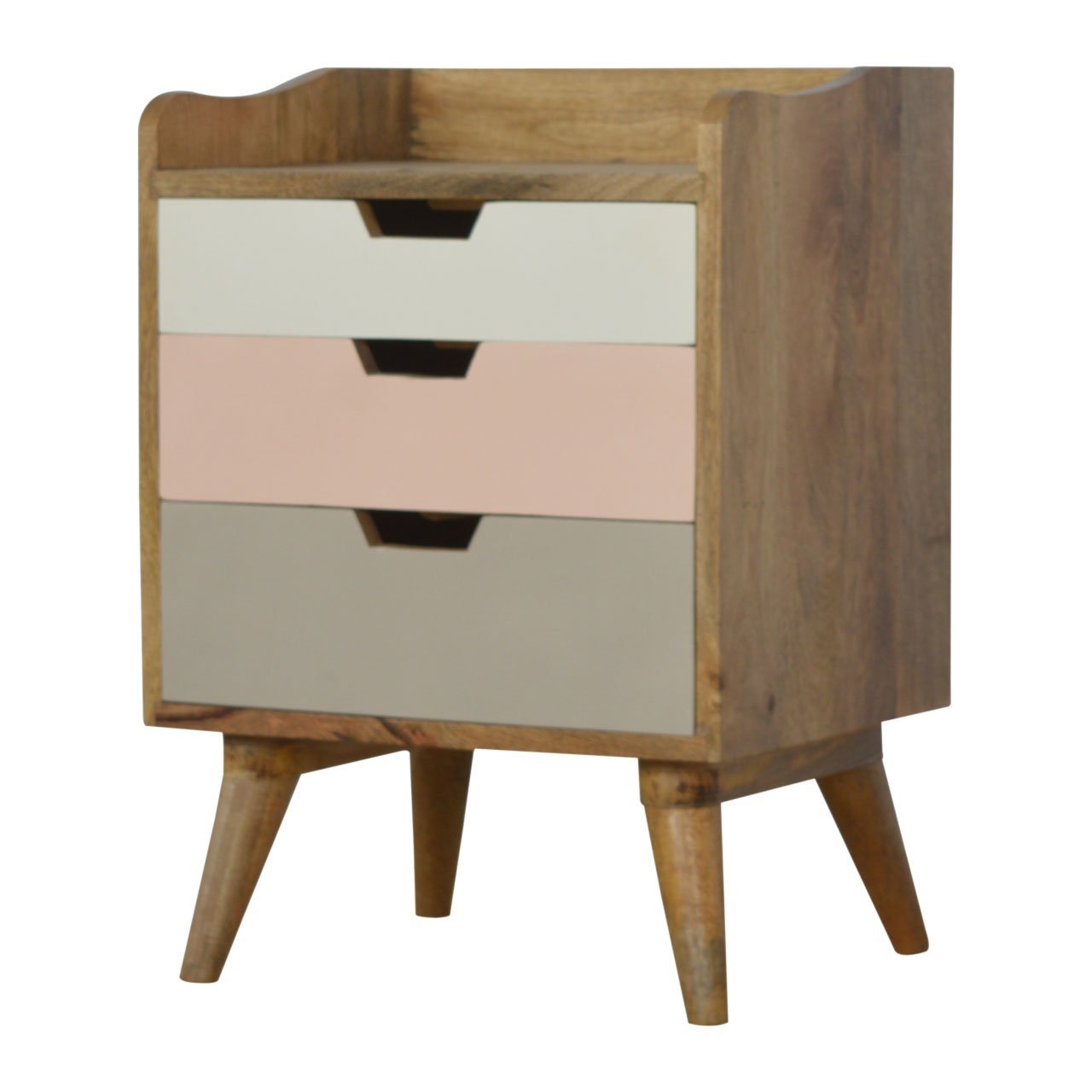 Pink Hand Painted Cut out Bedside - SILVIONIX