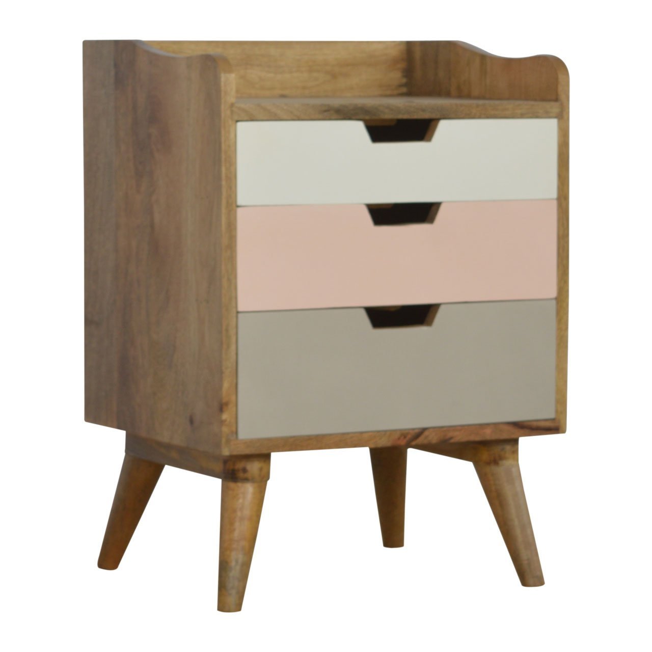 Pink Hand Painted Cut out Bedside - SILVIONIX