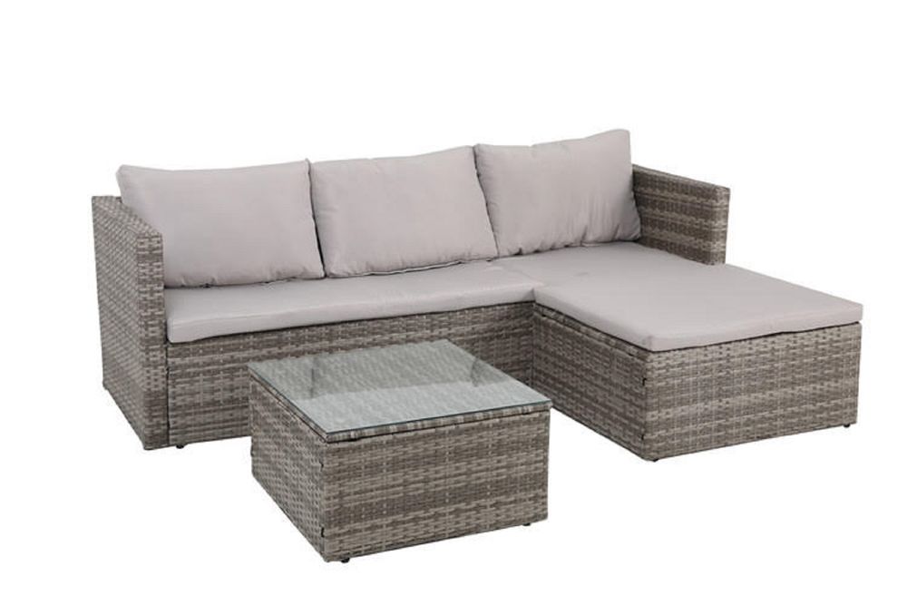 RATTAN 5PCS SOFA SET - SILVIONIX