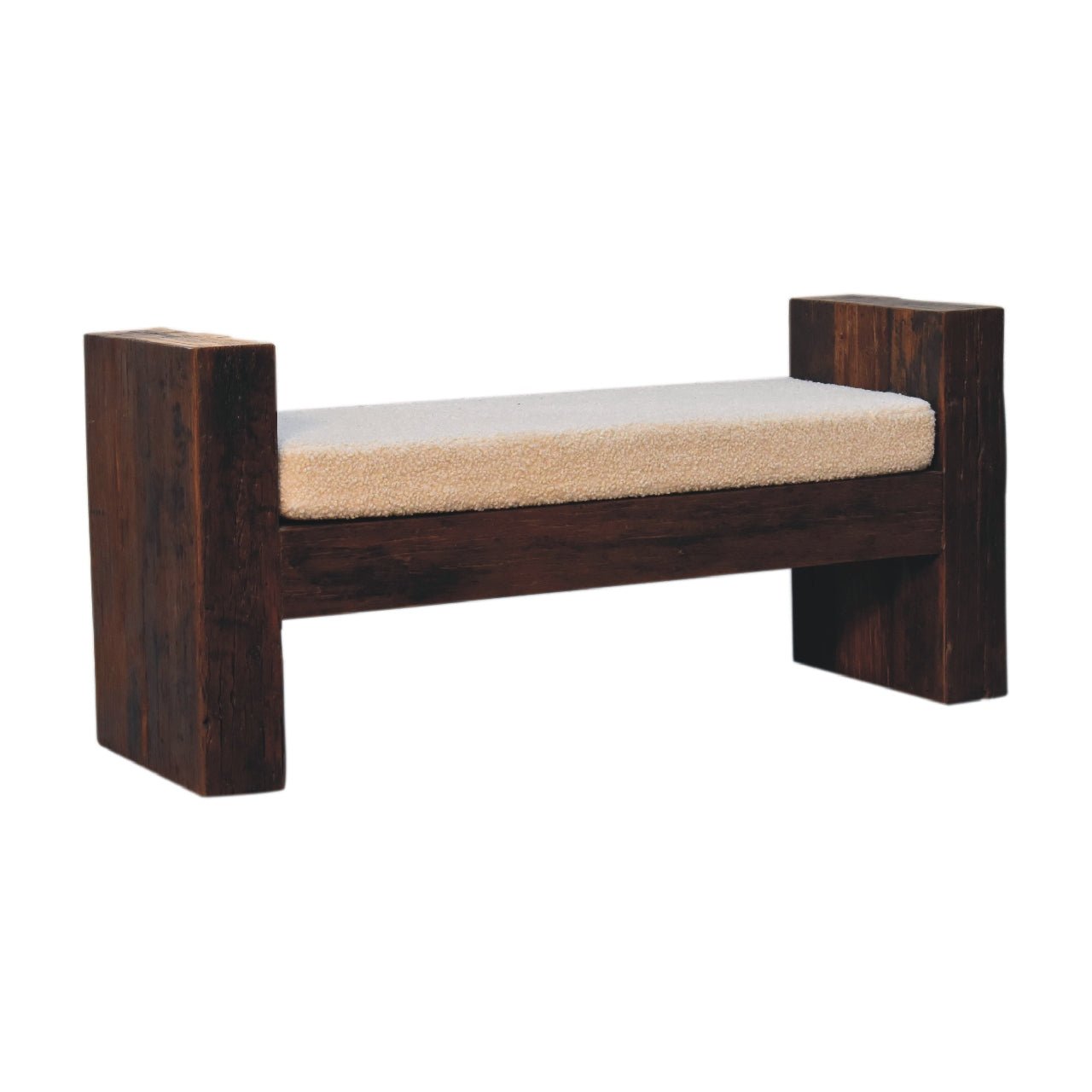 Reclaimed Boucle Bench - SILVIONIX