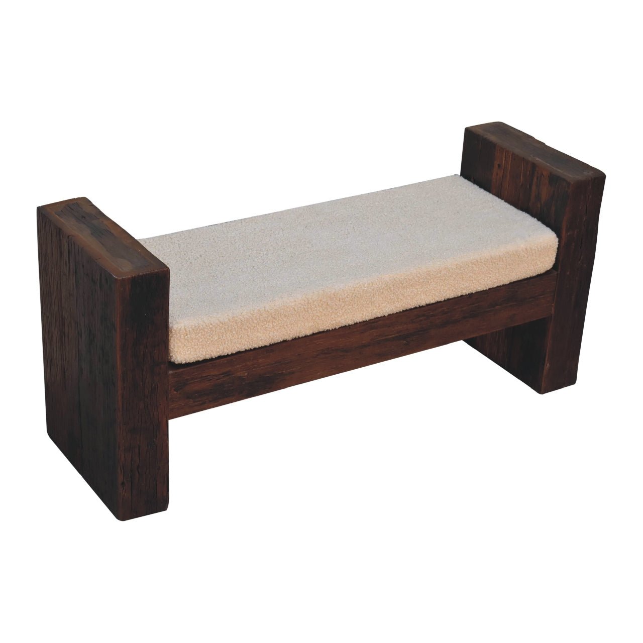 Reclaimed Boucle Bench - SILVIONIX