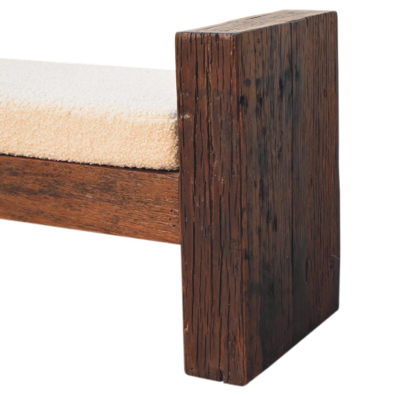 Reclaimed Boucle Bench - SILVIONIX