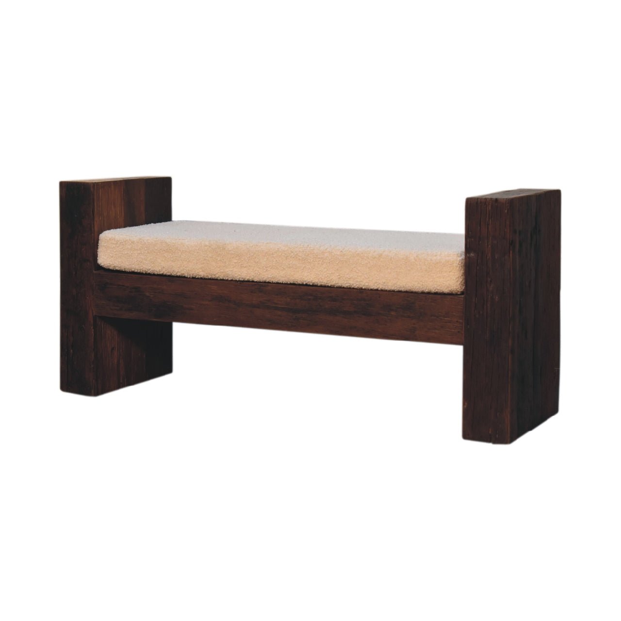 Reclaimed Boucle Bench - SILVIONIX