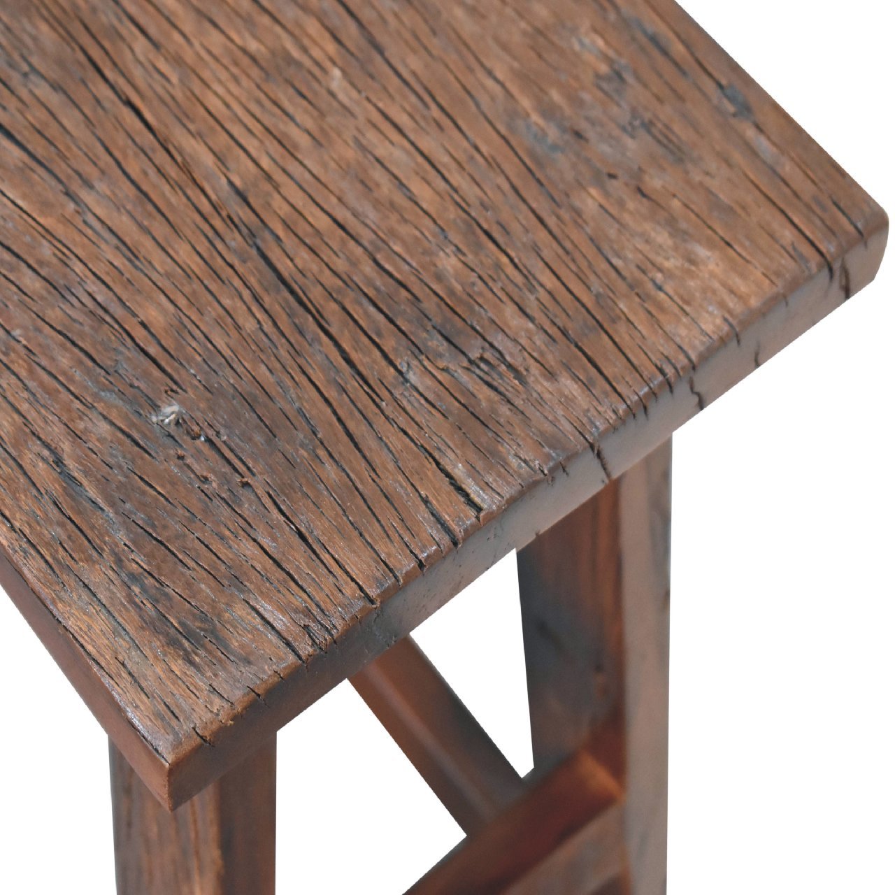 Reclaimed High Stool - SILVIONIX