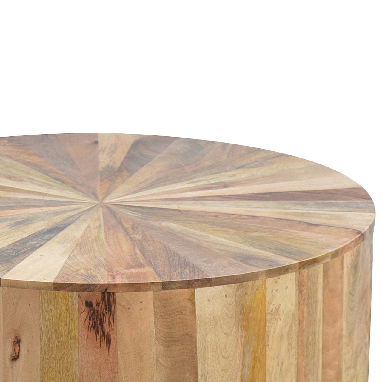 Round Wooden Coffee Table - SILVIONIX