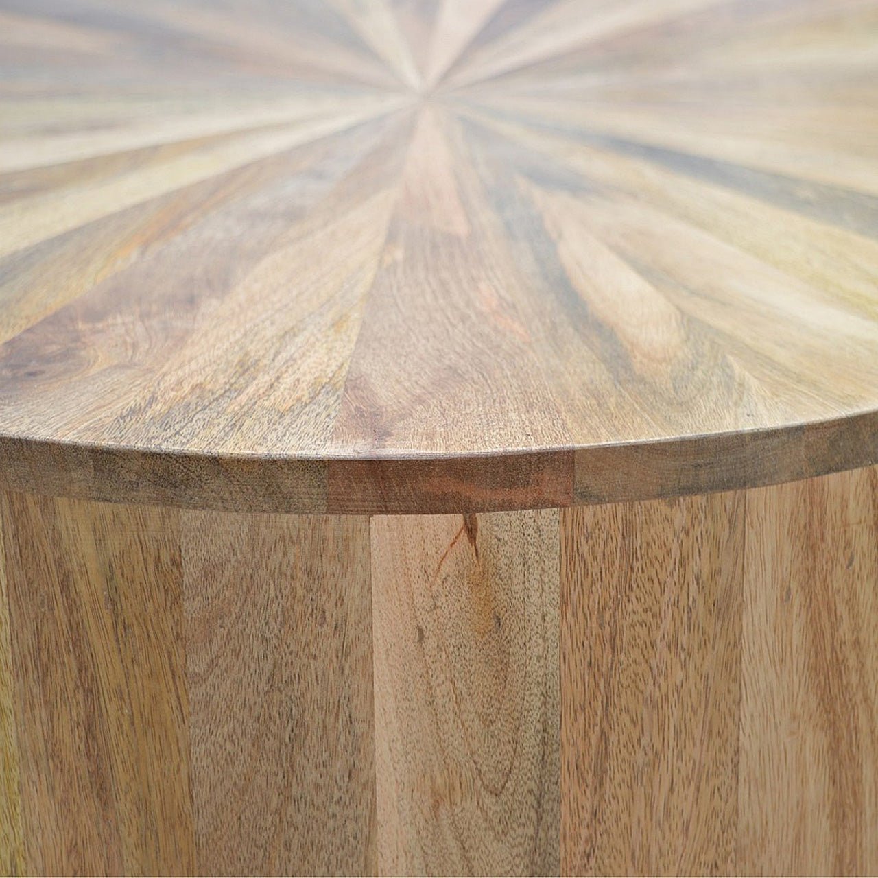 Round Wooden Coffee Table - SILVIONIX