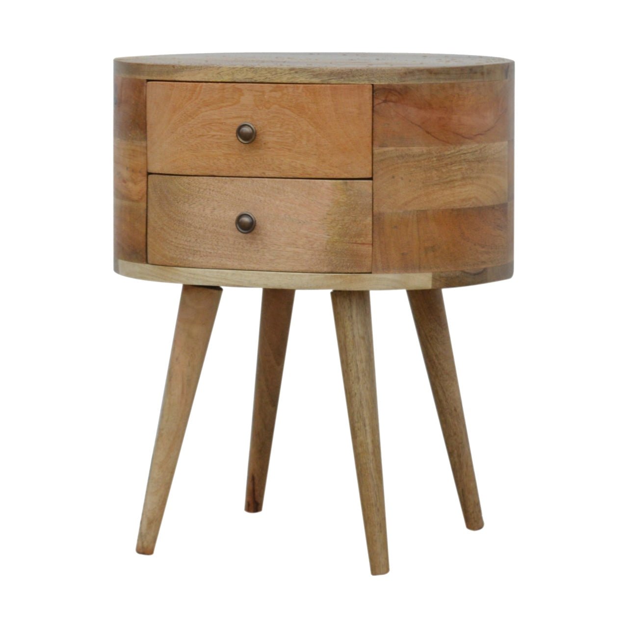 Rounded Bedside Table - SILVIONIX