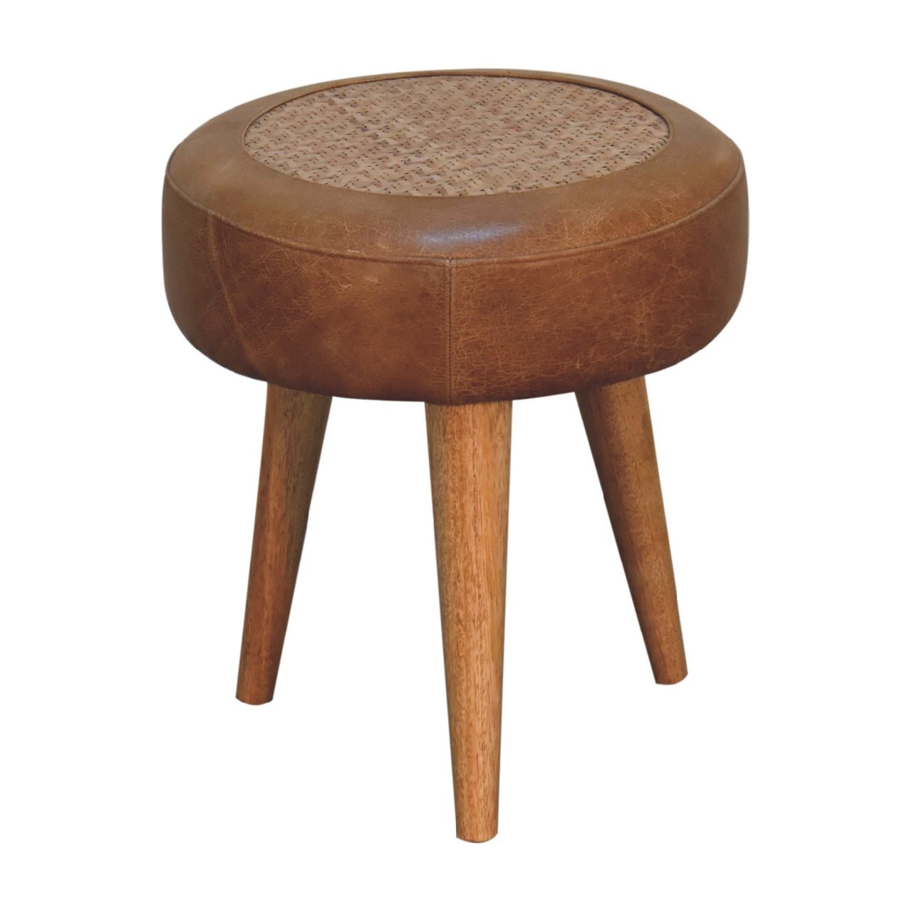 Seagrass Buffalo Footstool - SILVIONIX