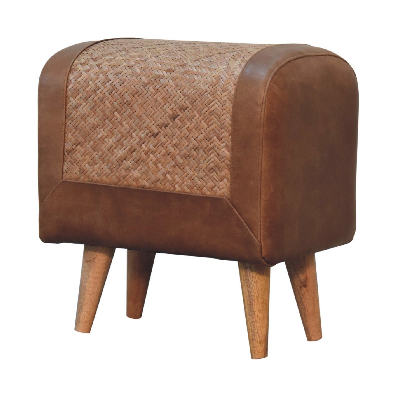 Seagrass Buffalo Square Footstool - SILVIONIX