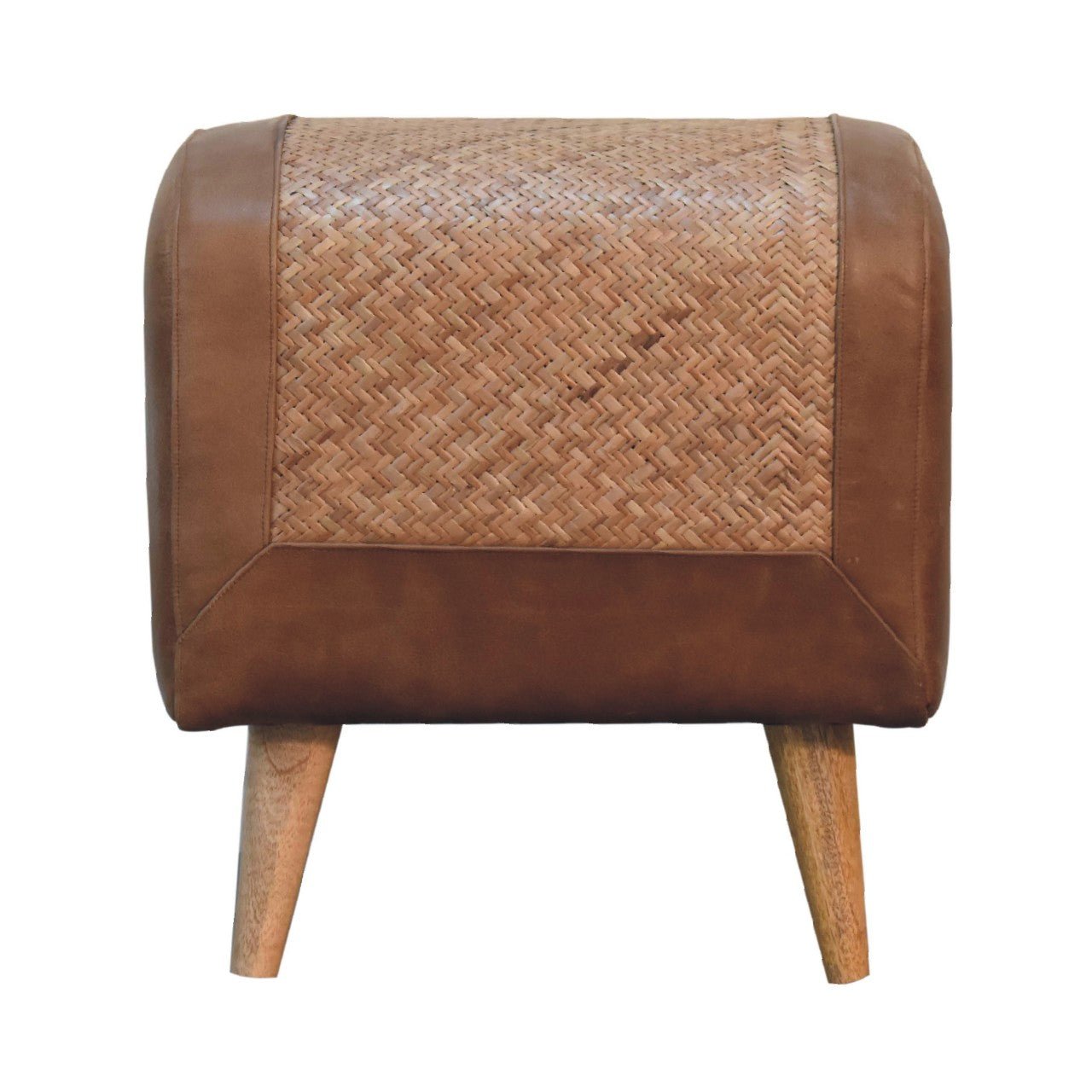 Seagrass Buffalo Square Footstool - SILVIONIX