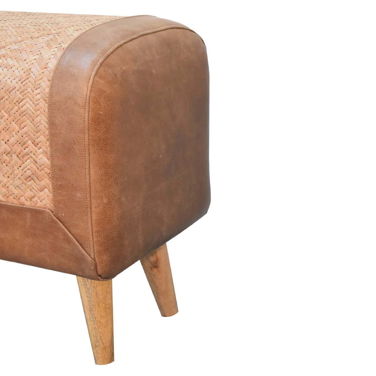 Seagrass Buffalo Square Footstool - SILVIONIX