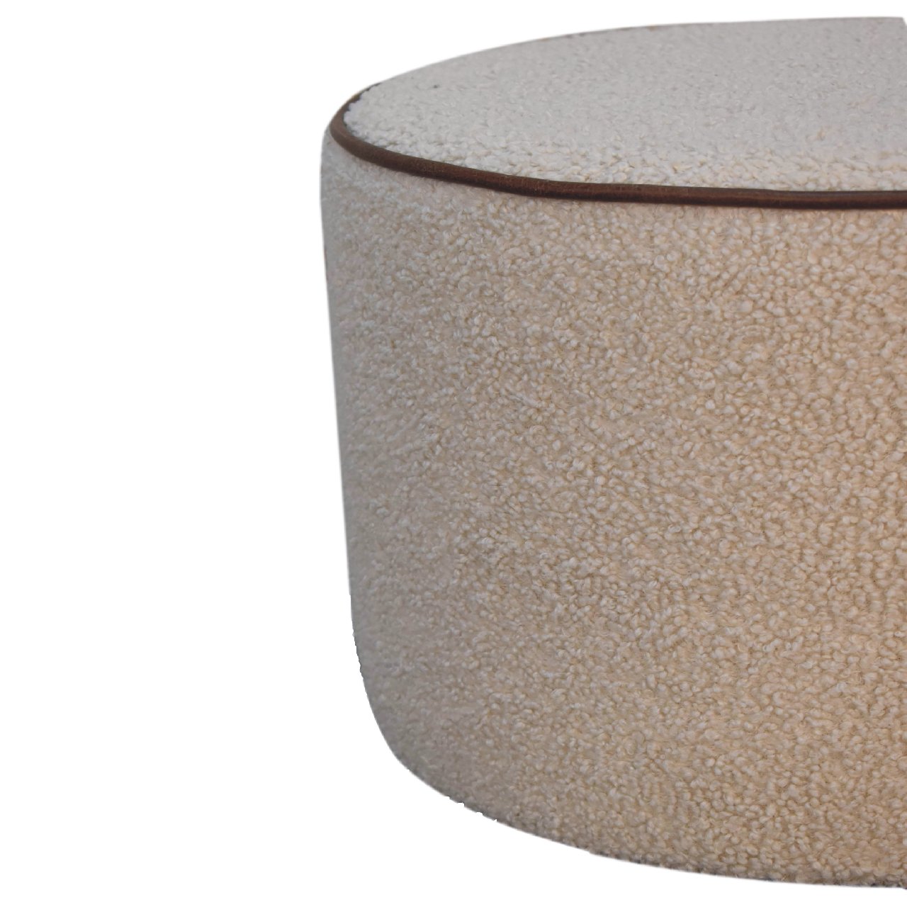 Serenity Large Round Footstool - SILVIONIX