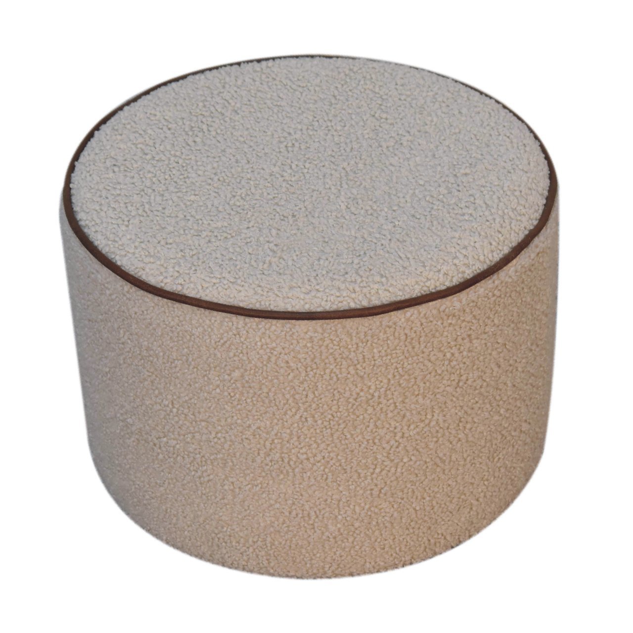 Serenity Large Round Footstool - SILVIONIX