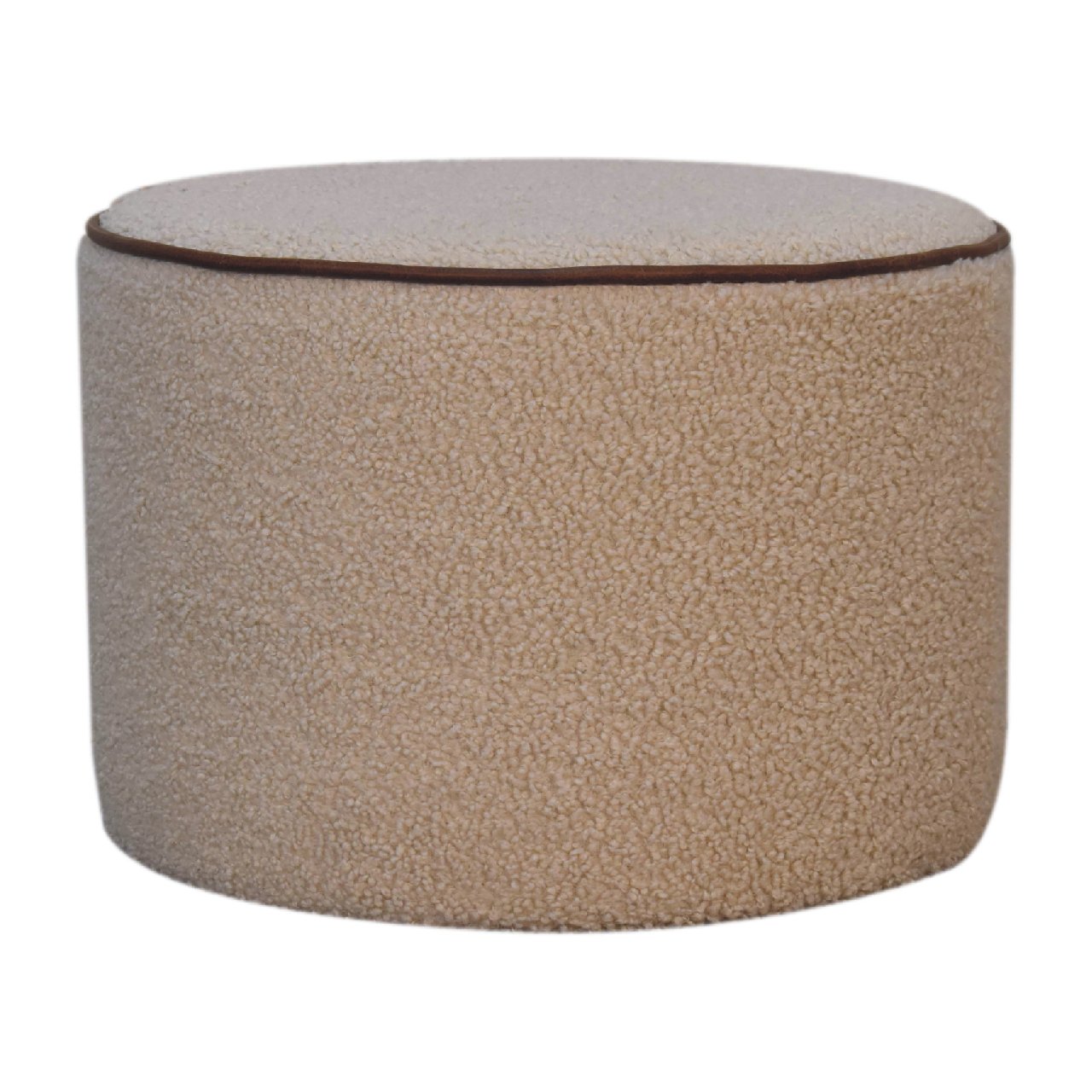 Serenity Large Round Footstool - SILVIONIX