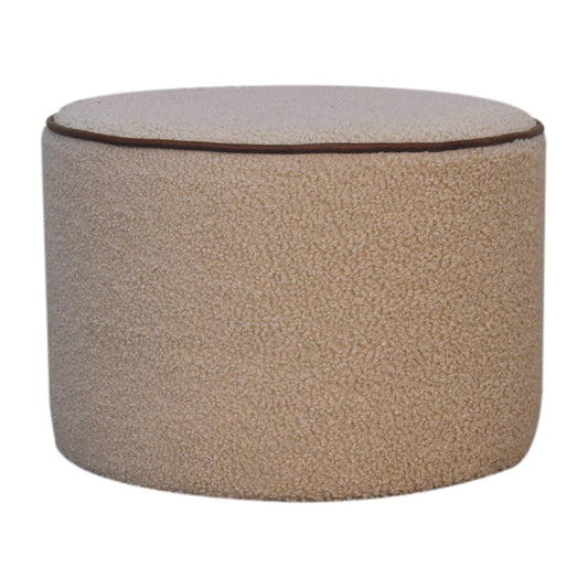 Serenity Large Round Footstool - SILVIONIX