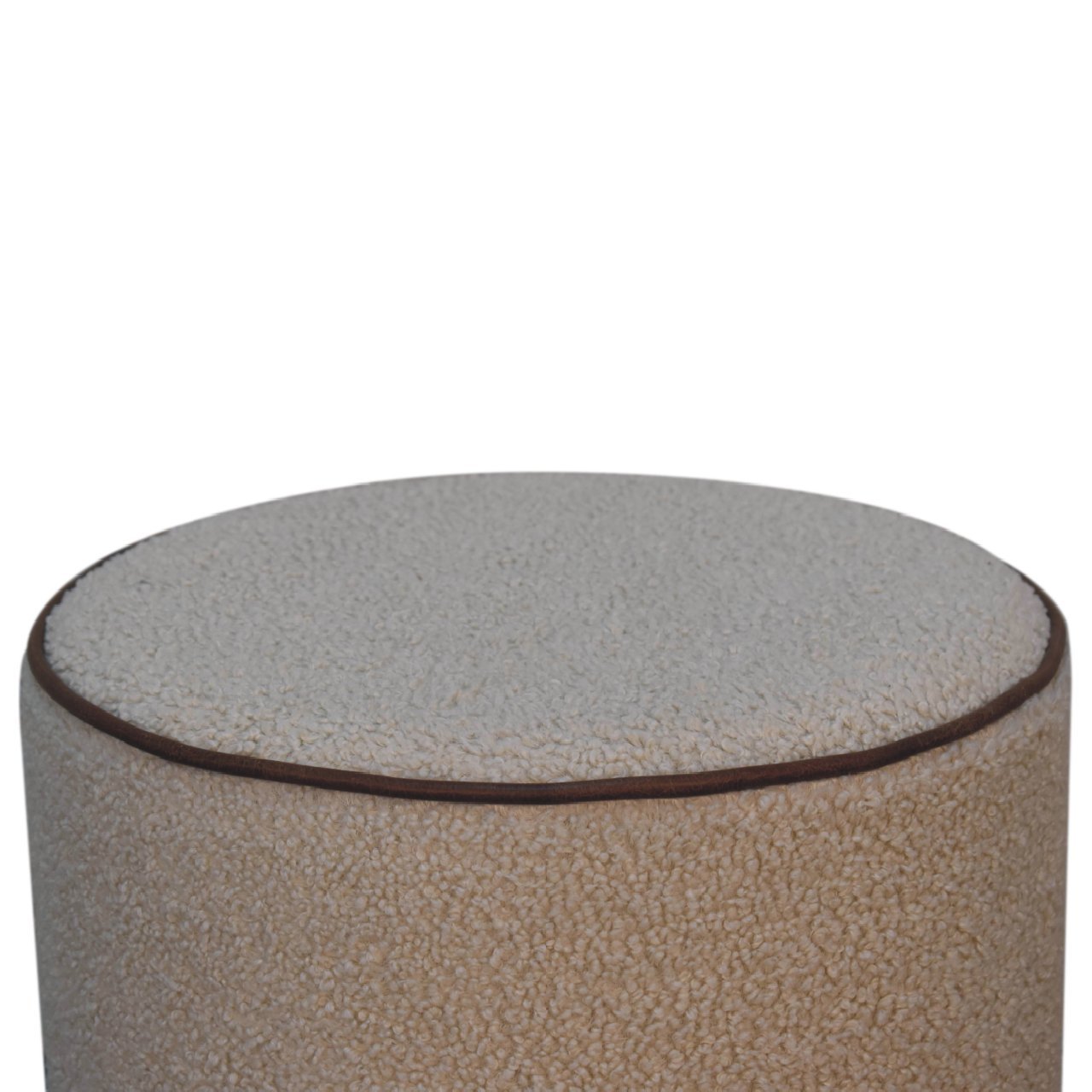 Serenity Large Round Footstool - SILVIONIX