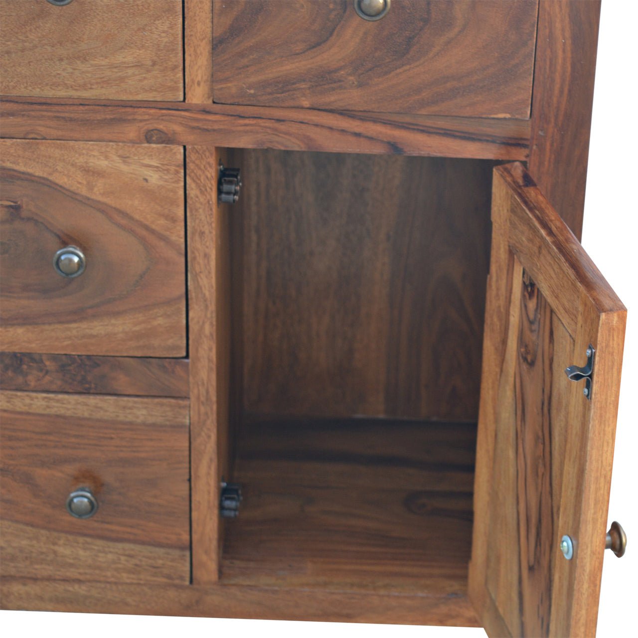 Sheesham 4 Drawer Cabinet - SILVIONIX