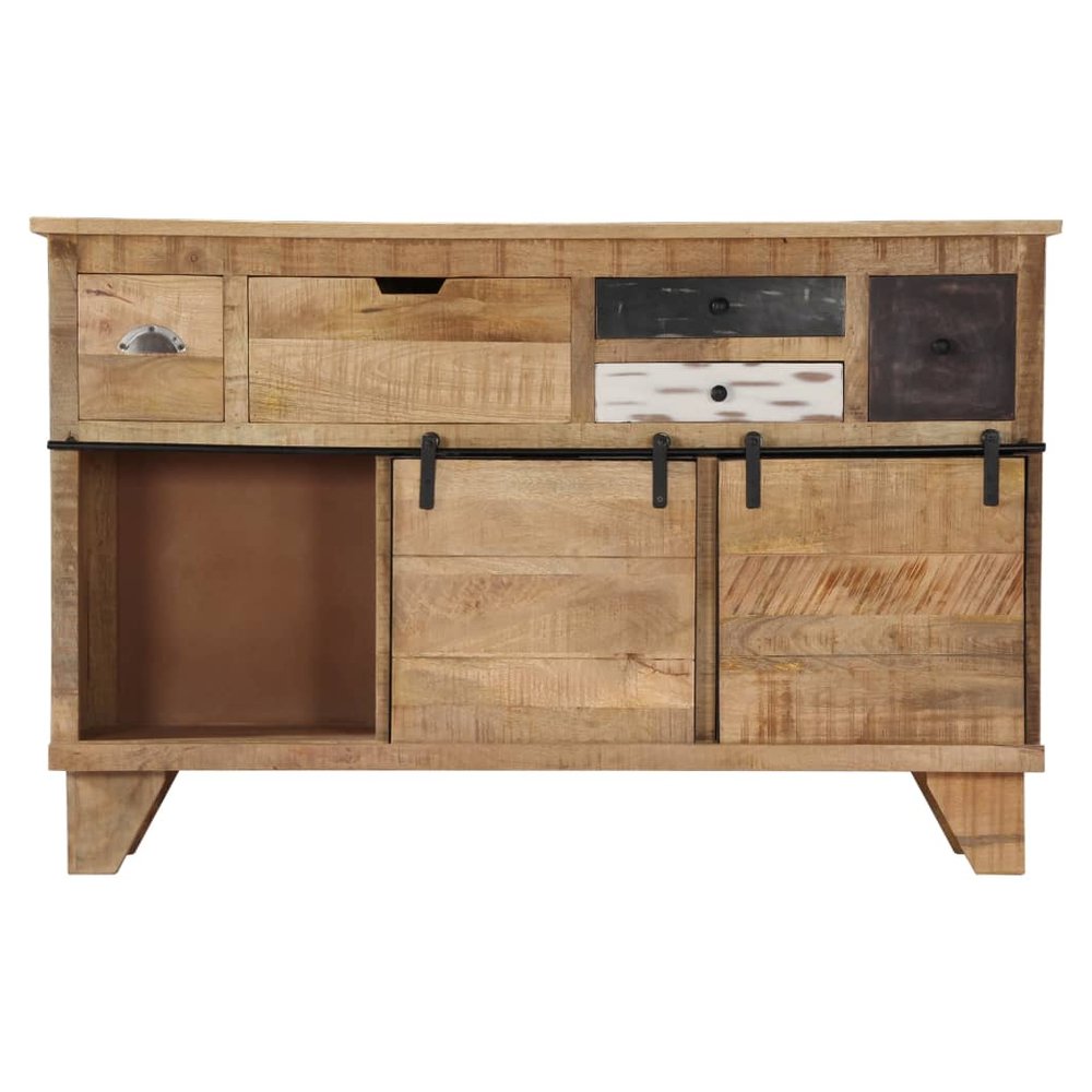 Sideboard 140x38x90 cm Solid Mango Wood - SILVIONIX