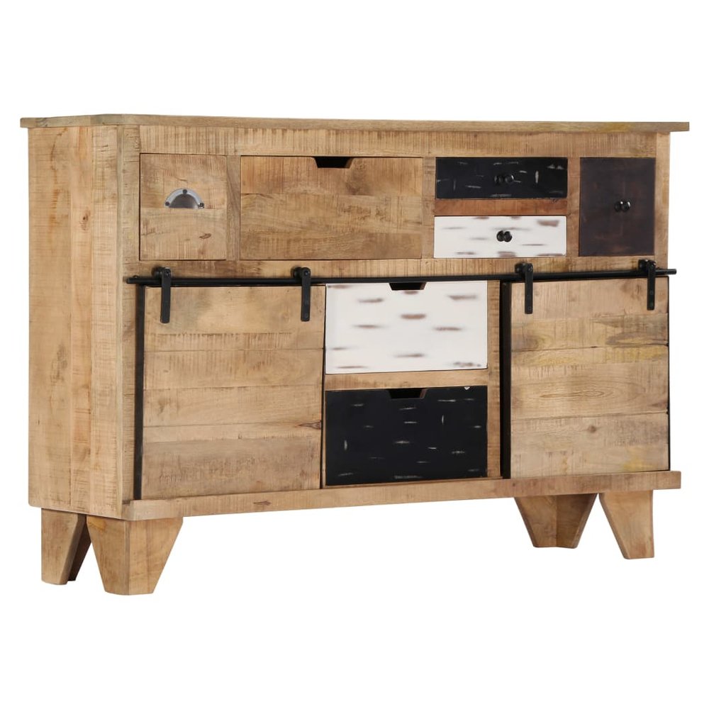 Sideboard 140x38x90 cm Solid Mango Wood - SILVIONIX