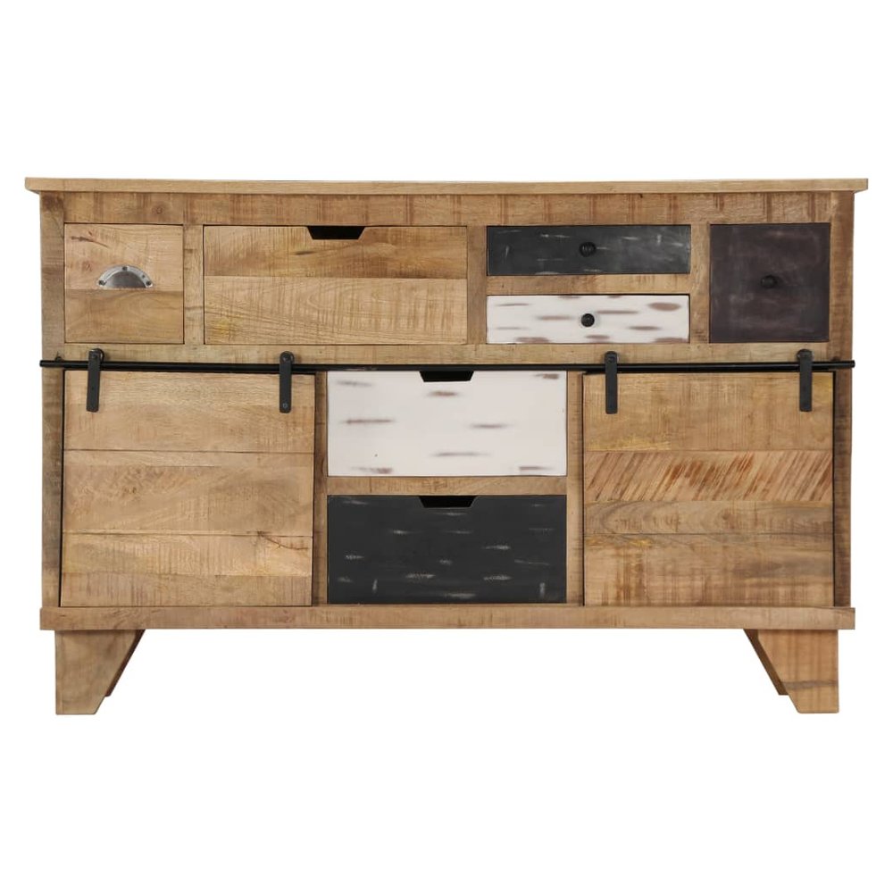 Sideboard 140x38x90 cm Solid Mango Wood - SILVIONIX