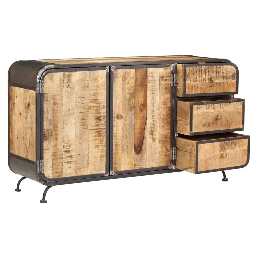 Sideboard 140x40x80 cm Solid Mango Wood - SILVIONIX