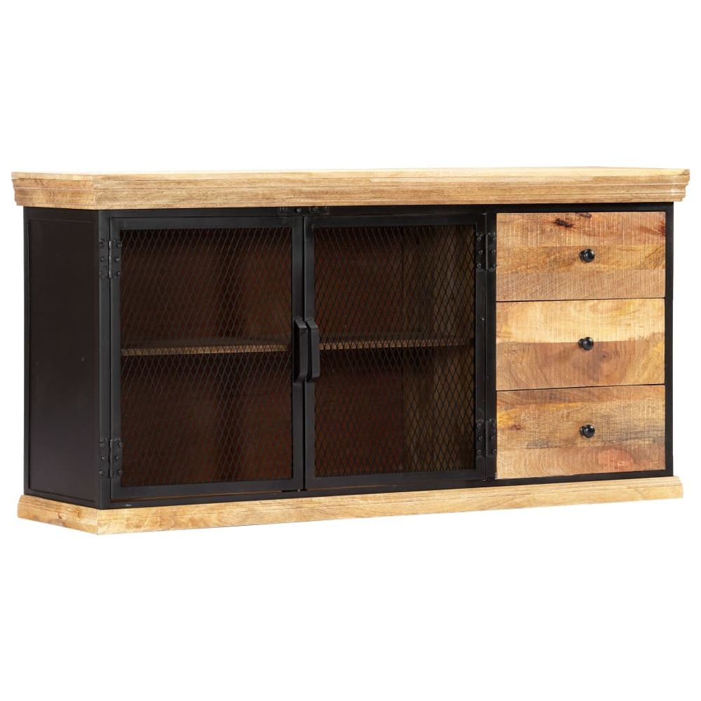 Sideboard 150x40x75 cm Solid Mango Wood - SILVIONIX