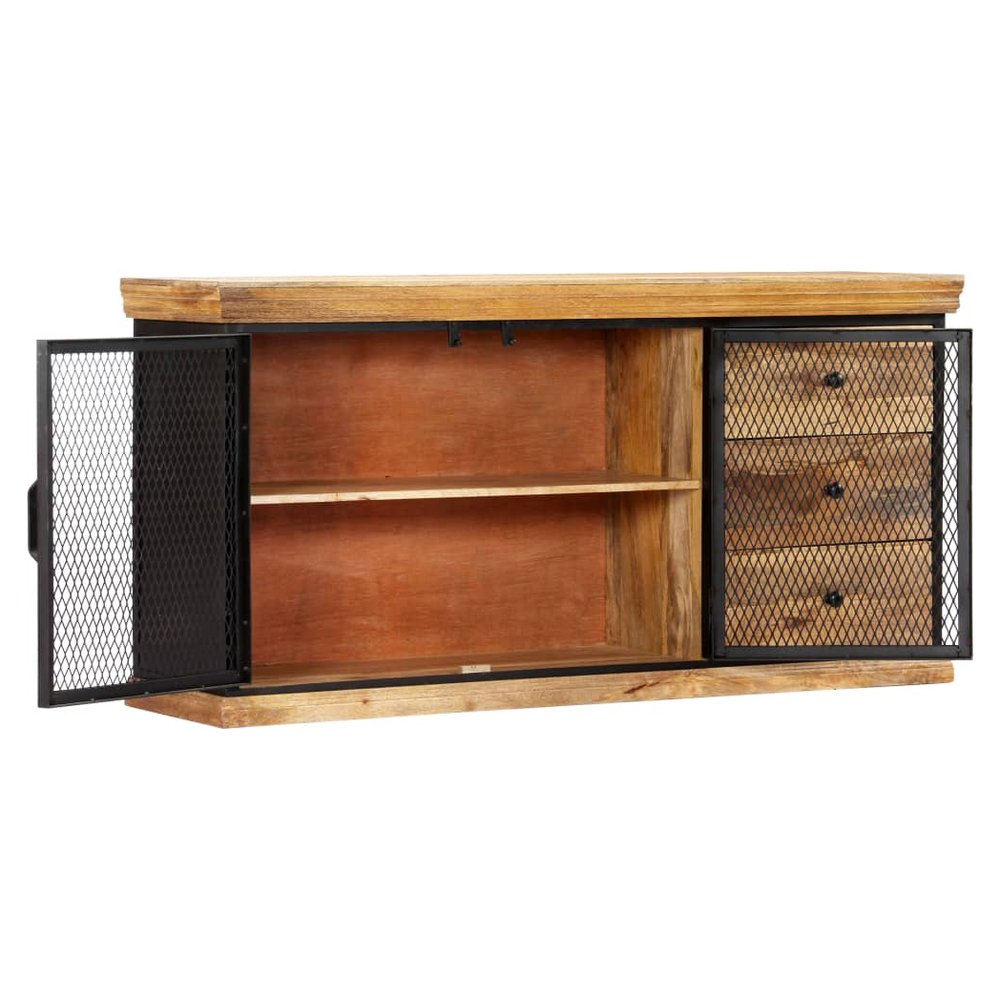 Sideboard 150x40x75 cm Solid Mango Wood - SILVIONIX