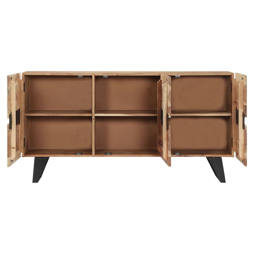 Sideboard 150x40x79 cm Solid Acacia Wood - SILVIONIX