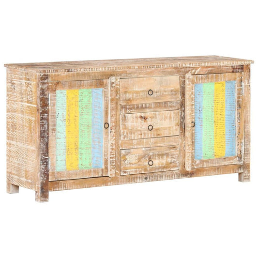 Sideboard 151x40x75 cm Rough Acacia Wood - SILVIONIX