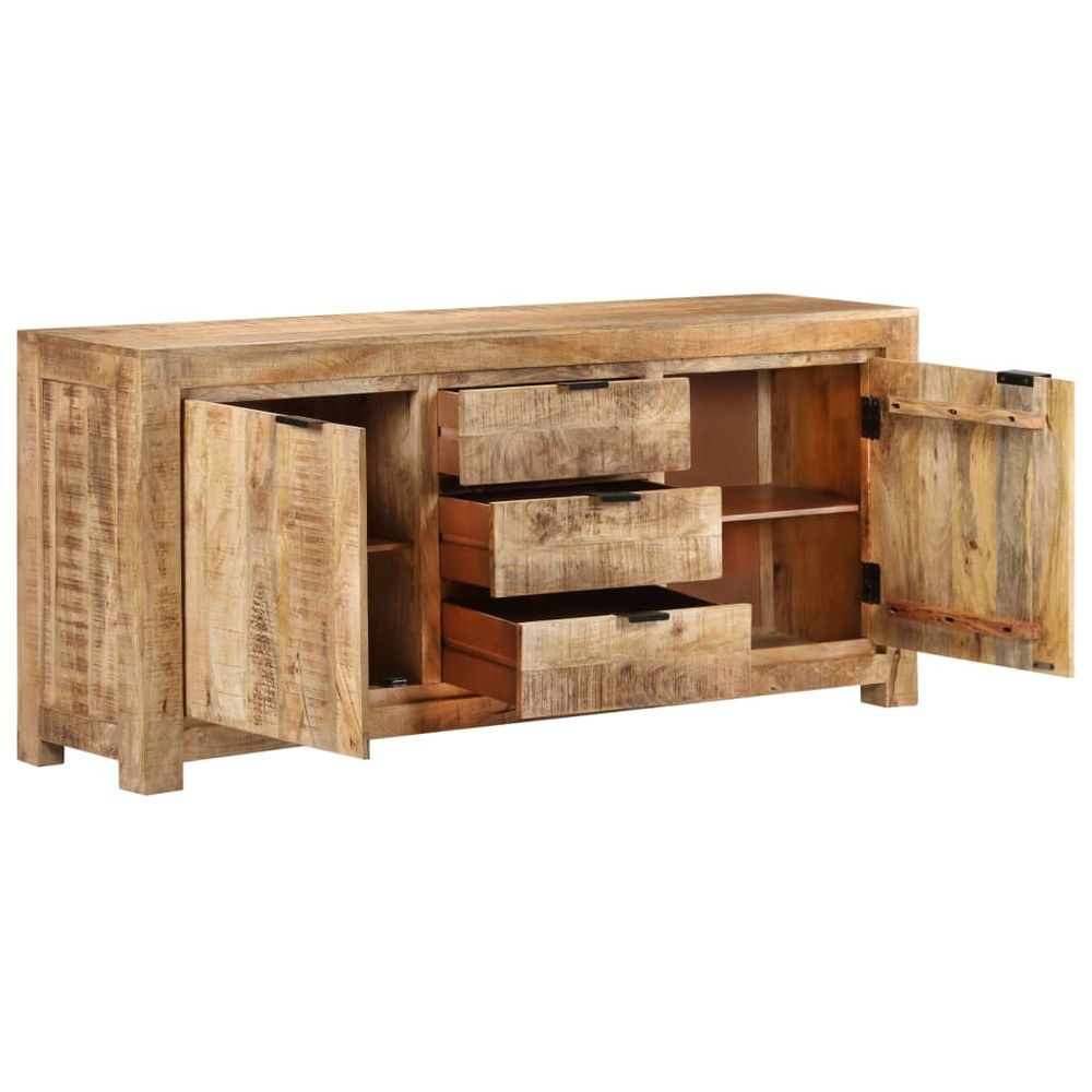 Sideboard 175x40x75 cm Rough Mango Wood - SILVIONIX