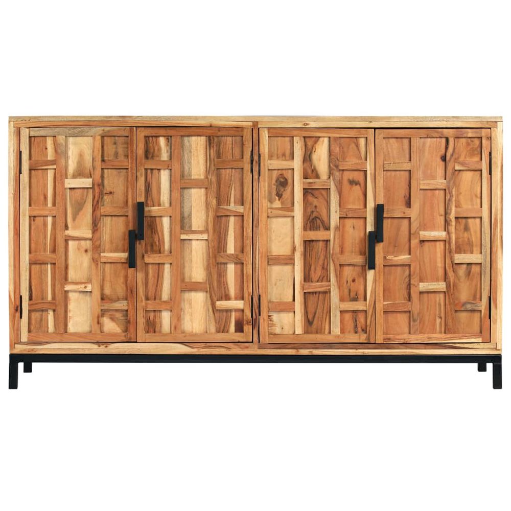 Sideboard Solid Acacia Wood 145x40x80 cm - SILVIONIX