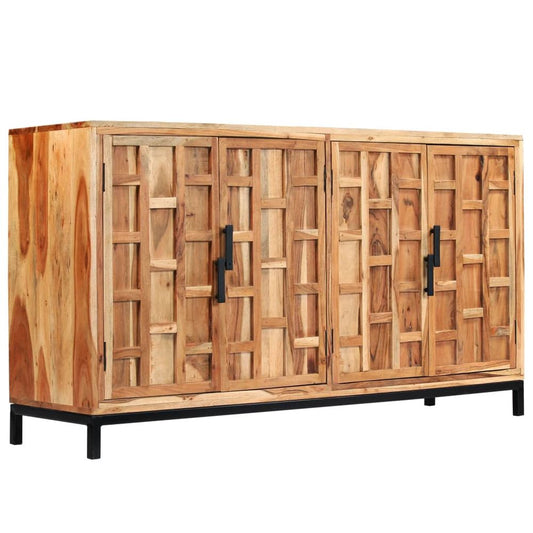 Sideboard Solid Acacia Wood 145x40x80 cm - SILVIONIX