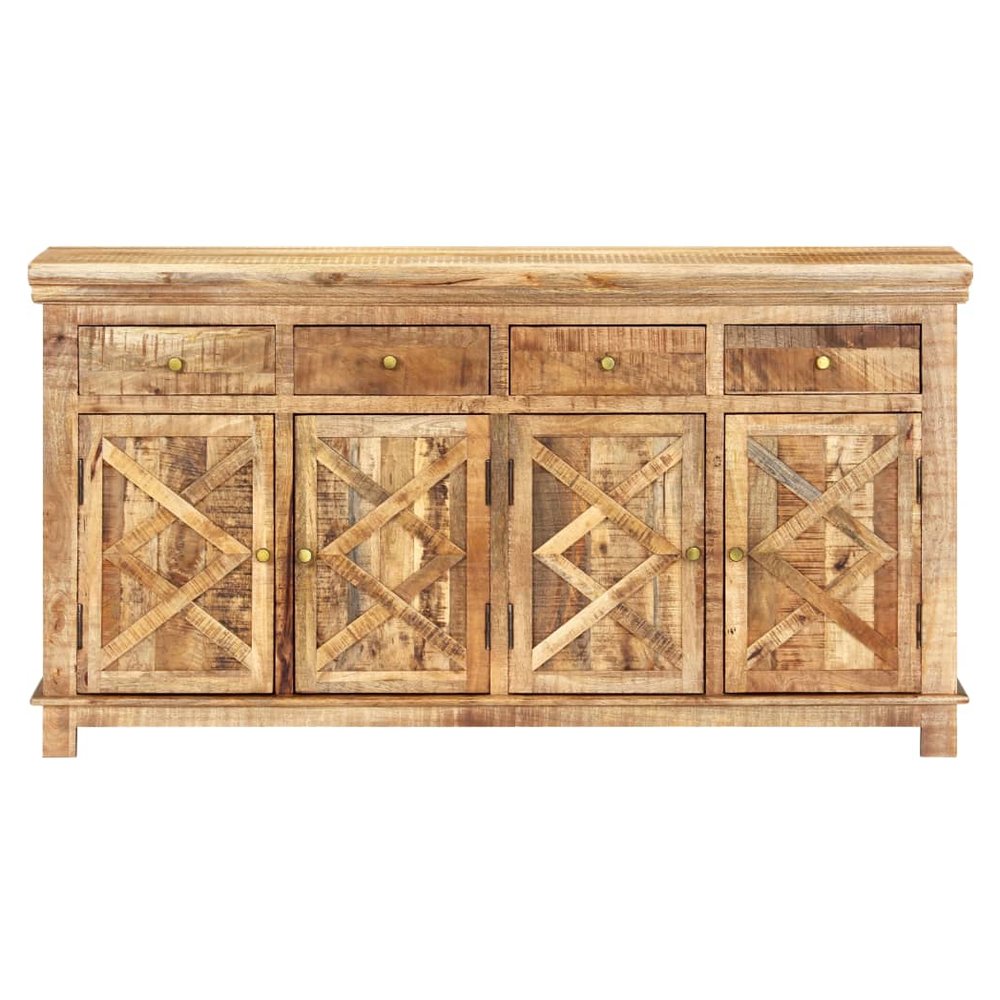 Sideboard with 4 Drawers 160x40x85 cm Solid Mango Wood - SILVIONIX