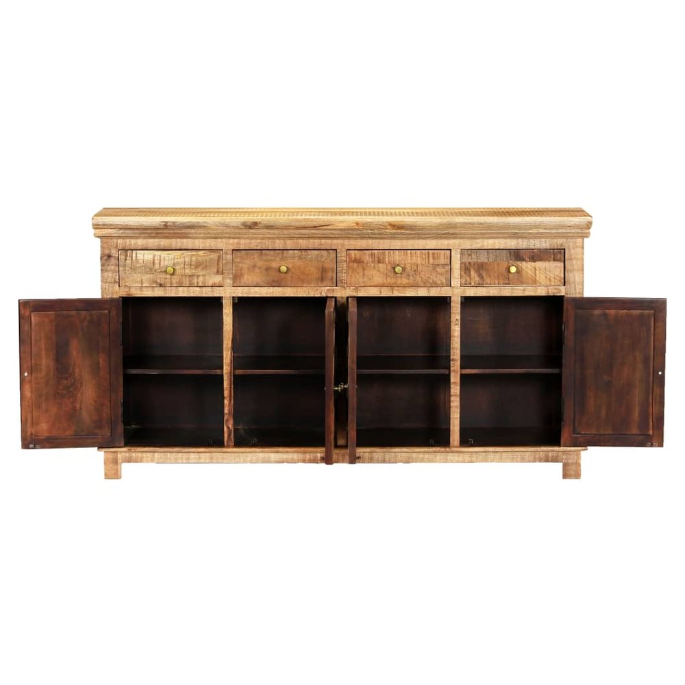 Sideboard with 4 Drawers 160x40x85 cm Solid Mango Wood - SILVIONIX